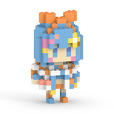 【オリジナルカード + 缶バッジ付き】福音るり ミタクルブロックコラボフィギュア